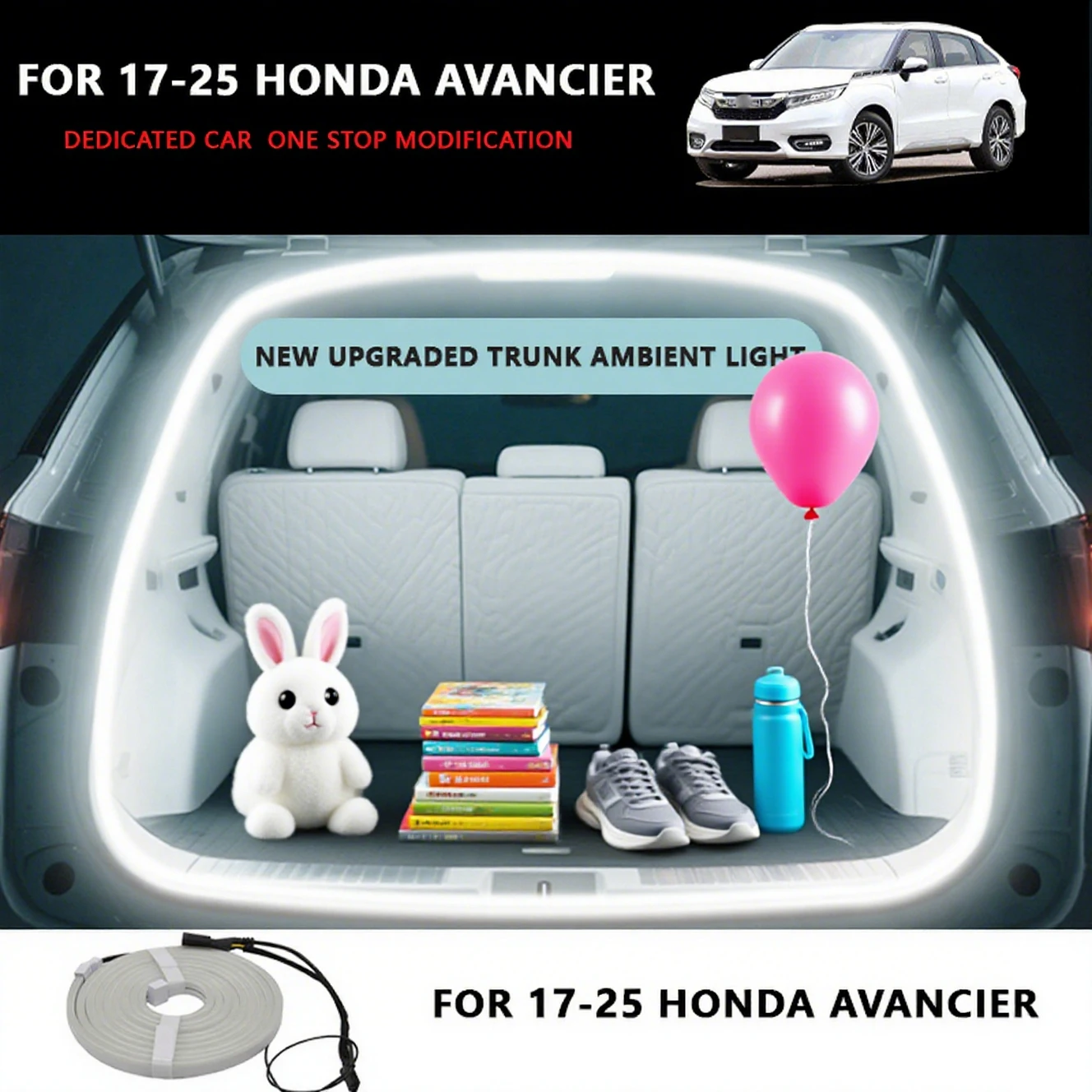 FOR 2017-2025 HONDA AVANCIER Rear Trunk LED Light Bar Strips Trunk Interior Decorative Lamp Strip Luggage Atmosphere Light
FOR 2017-2025 HONDA AVANCIER Rear Trunk LED Light Bar Strips Trunk Interior Decorative Lamp Strip Luggage Atmosphere Light