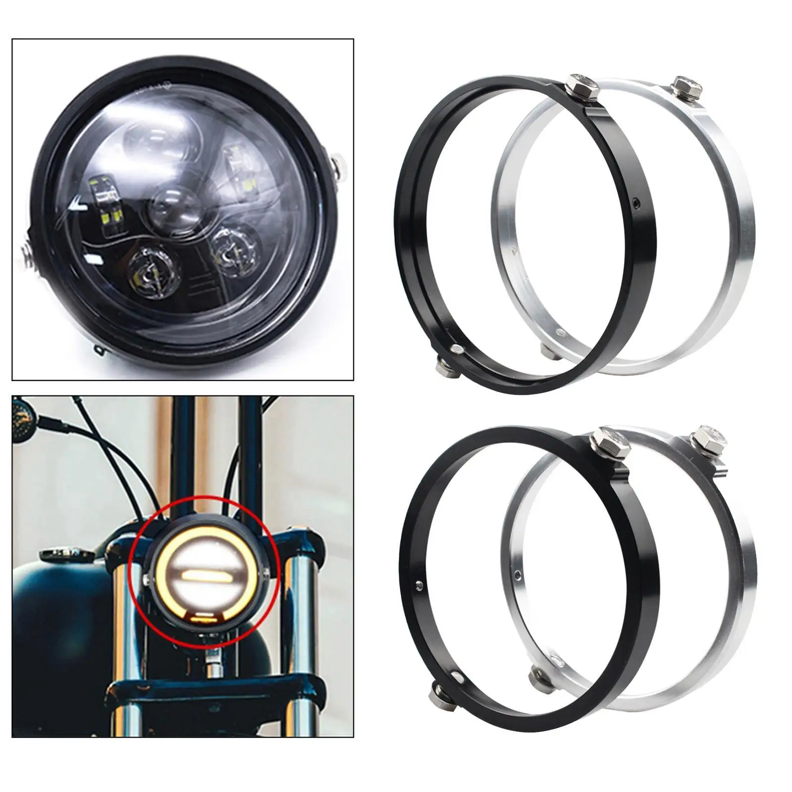 Motorbike Headlight Bracket Aluminum Holder Universal Mounting Clip for Led Headlight Fixing Accessory Front Lamp Installation
Motorbike Headlight Bracket Aluminum Holder Universal Mounting Clip for Led Headlight Fixing Accessory Front Lamp Installation