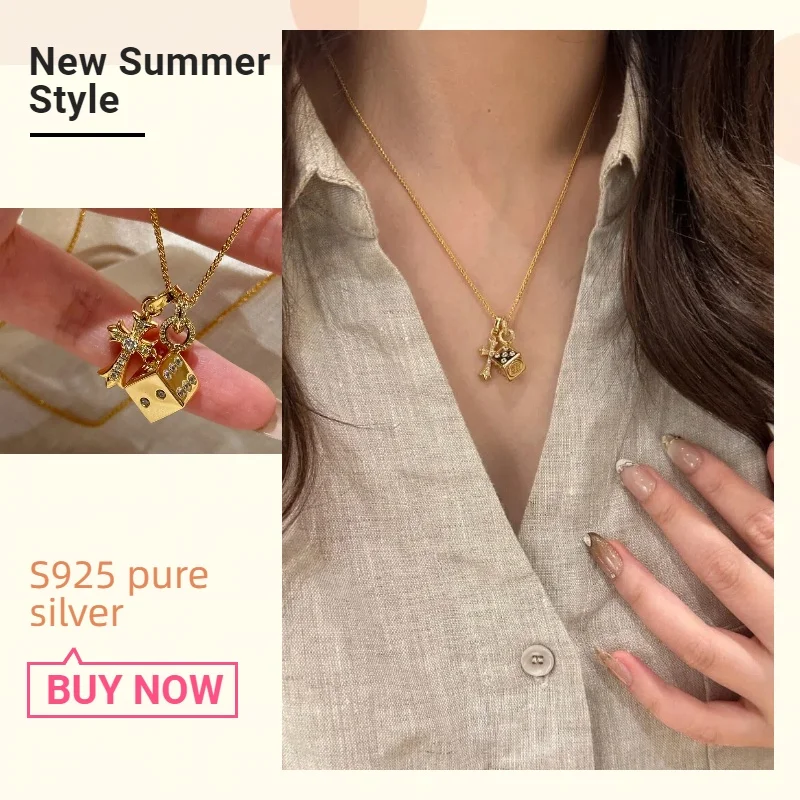 S925 silver dice necklace with cross pendant - luxurious punk jewelry for a gift for a best friend
S925 silver dice necklace with cross pendant - luxurious punk jewelry for a gift for a best friend