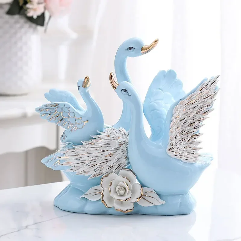 Ceramic Swan Family of Three and Four Wedding Gifts Gifts Home Living Room TV Cabinet Wine Cabinet Decoration Ornaments
Ceramic Swan Family of Three and Four Wedding Gifts Gifts Home Living Room TV Cabinet Wine Cabinet Decoration Ornaments