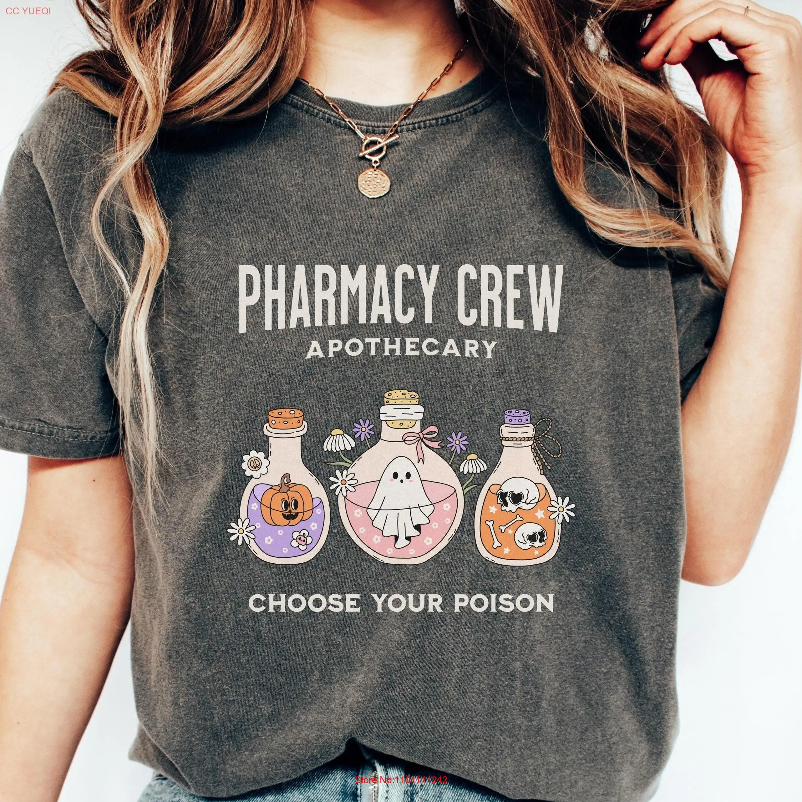 Pharmacy Crew Halloween Comfort Colors T Shirt Pharmacist Fall Tech Costume GifT long or short sleeves
Pharmacy Crew Halloween Comfort Colors T Shirt Pharmacist Fall Tech Costume GifT long or short sleeves