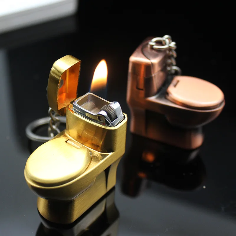 Креативная компактная зажигалка-брелок в форме унитаза, газовая, на бутане, забавная металлическая игрушка-зажигалка для бара
Креативная компактная зажигалка-брелок в форме унитаза, газовая, на бутане, забавная металлическая игрушка-зажигалка для бара