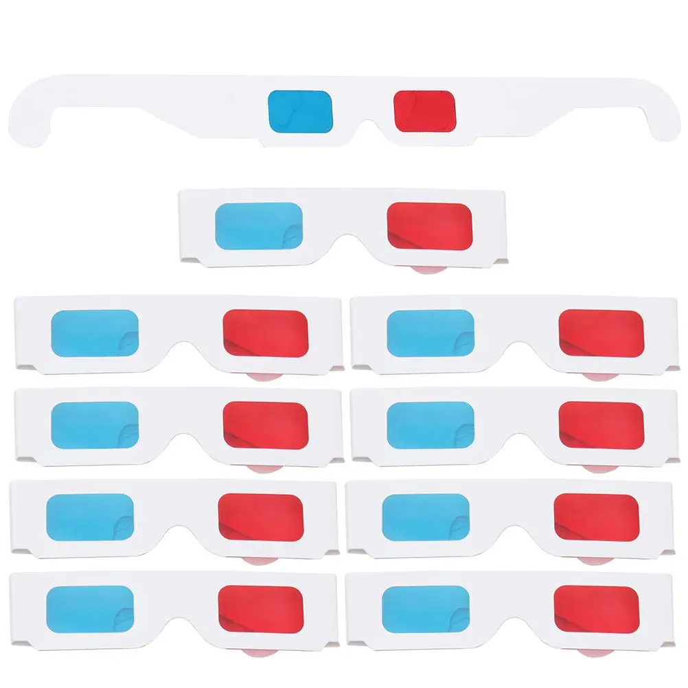 10 Pcs Red- 3d Movie Glasses Props Paper Frame 3d Movie Glasses Props Anaglyph Simple Style 3D Kits For Various
10 Pcs Red- 3d Movie Glasses Props Paper Frame 3d Movie Glasses Props Anaglyph Simple Style 3D Kits For Various
