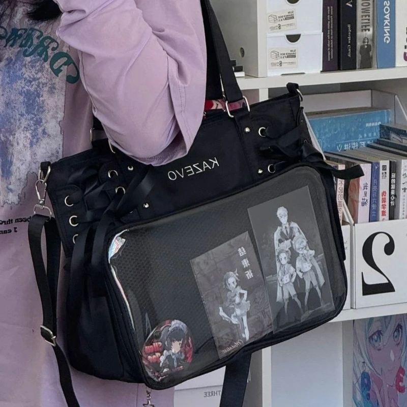 Japanese Harajuku Sweet Girl Ribbon Ulzzang Ita Bag Y2K Large Capacity Tote Bag Women Preppy Style Jk Uniform Shoulder Bag
Japanese Harajuku Sweet Girl Ribbon Ulzzang Ita Bag Y2K Large Capacity Tote Bag Women Preppy Style Jk Uniform Shoulder Bag