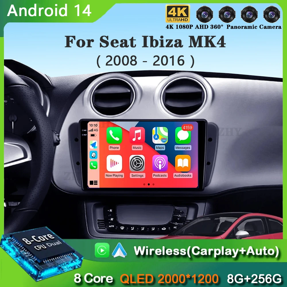 Android 14 Car Radio For Seat Ibiza MK4 6J SportCoupe Ecomotive Cupra 2008 -2016 Carplay Navigation GPS Multimedia Player stereo
Android 14 Car Radio For Seat Ibiza MK4 6J SportCoupe Ecomotive Cupra 2008 -2016 Carplay Navigation GPS Multimedia Player stereo