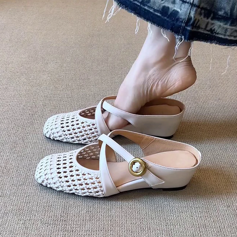 Elevated Platform Sandals Women Summer Outdoor Wear Slippers Half Slippers Weave Slip-On Lazy Mule Clog Shoes
Elevated Platform Sandals Women Summer Outdoor Wear Slippers Half Slippers Weave Slip-On Lazy Mule Clog Shoes