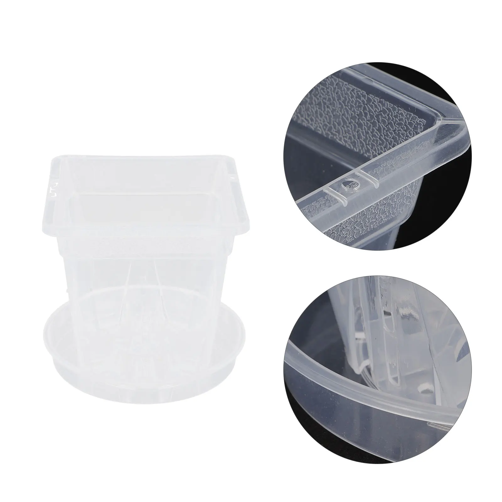 5 set Transparent Orchid Pots With Ventilation Holes Strong Durable Plastic Planters For Indoor Outdoor Germination Nursery Pot
5 set Transparent Orchid Pots With Ventilation Holes Strong Durable Plastic Planters For Indoor Outdoor Germination Nursery Pot