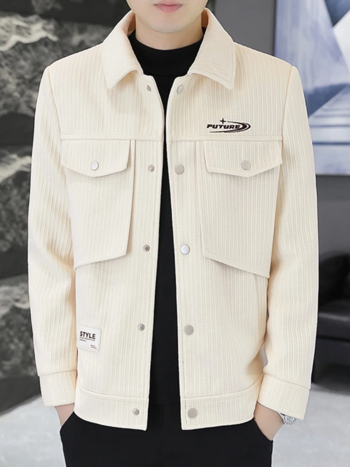 New High-End Men's Jaet Stand Collar Spring New Korean Version Trendy Casual Workwear Jaet Premium Feeling Men's Clothing
New High-End Men's Jaet Stand Collar Spring New Korean Version Trendy Casual Workwear Jaet Premium Feeling Men's Clothing