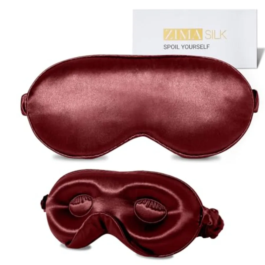 ZIMASILK Adjustable 22 Momme 100% Mulberry Silk Sleep Mask, Upgraded 3D Contoured Cup Eye Mask for Sleeping, Super Soft and Bre
ZIMASILK Adjustable 22 Momme 100% Mulberry Silk Sleep Mask, Upgraded 3D Contoured Cup Eye Mask for Sleeping, Super Soft and Bre