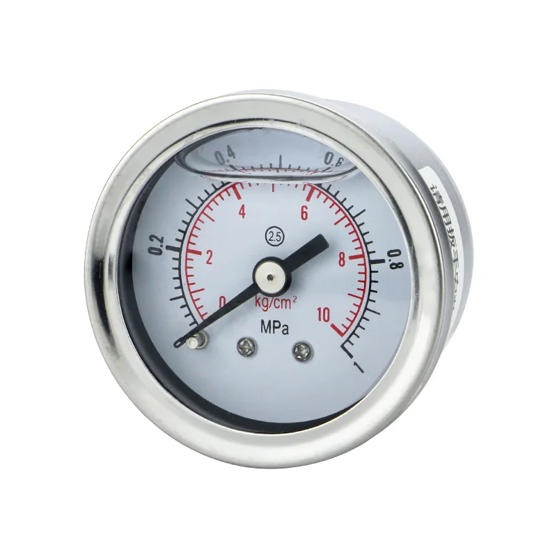 Axial shock-resistant pressure gauge YN40Z stainless steel 40mm dial thread M10 * 1 1/8 1/4 hydraulic pressure gauge
Axial shock-resistant pressure gauge YN40Z stainless steel 40mm dial thread M10 * 1 1/8 1/4 hydraulic pressure gauge