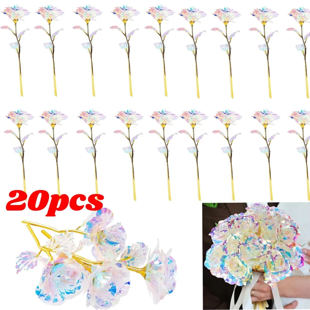 20pcs rainbow colored roses, suitable for weddings, spring home decoration, table decorations, Valentine's Day, parties
20pcs rainbow colored roses, suitable for weddings, spring home decoration, table decorations, Valentine's Day, parties