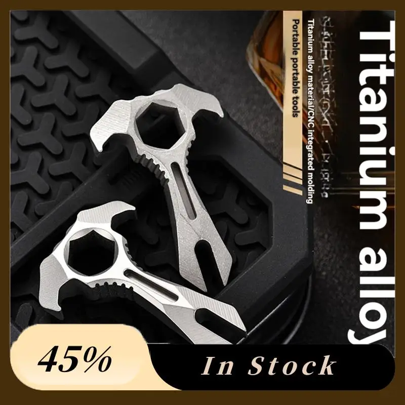 A78K New Wrench TC4 Titanium Alloy Crowbar Keychain Open Delivery Gadget Self-Defence Tool With 2X13mm Groove
A78K New Wrench TC4 Titanium Alloy Crowbar Keychain Open Delivery Gadget Self-Defence Tool With 2X13mm Groove