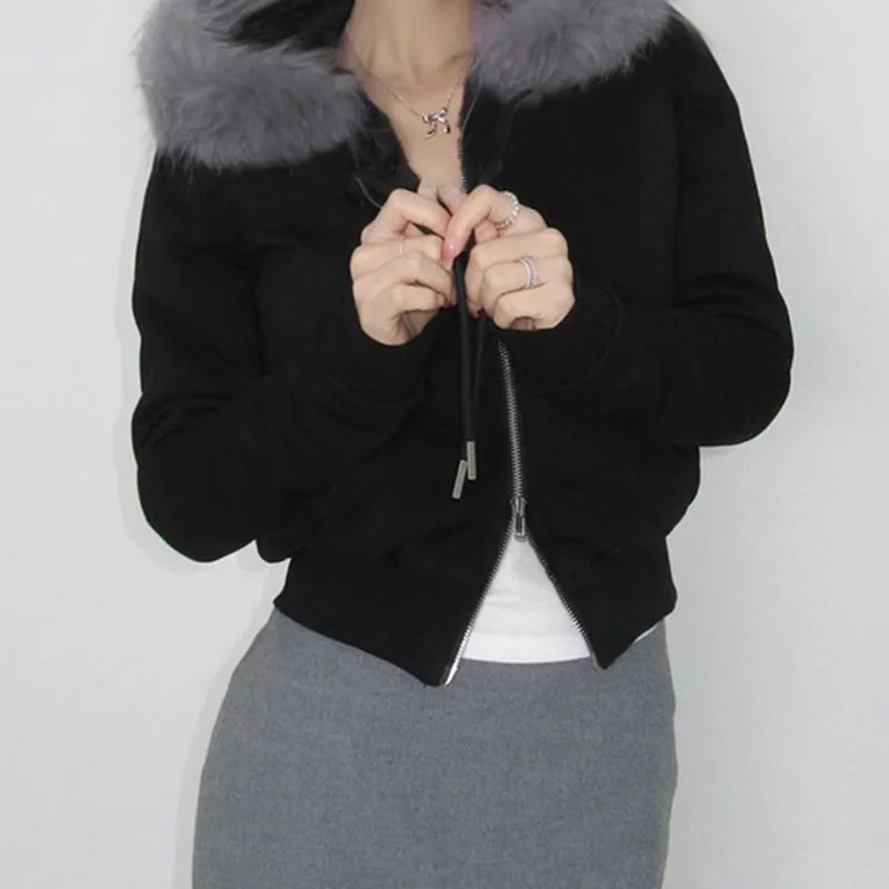 Fur Patchwork Hooded Letter Embroidery Zipper Coat Skinny Padded Sweatshirt Jacket Casual Hoodies Y2k Streetwear Female
Fur Patchwork Hooded Letter Embroidery Zipper Coat Skinny Padded Sweatshirt Jacket Casual Hoodies Y2k Streetwear Female