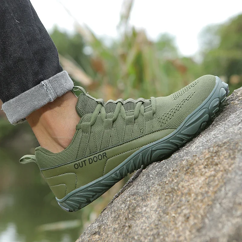 Men's Shoes Lightweight Hiking Sports Wide Toe Barefoot Shoes Multifunctional Casual Mesh Breathable Walking Shoes
Men's Shoes Lightweight Hiking Sports Wide Toe Barefoot Shoes Multifunctional Casual Mesh Breathable Walking Shoes
