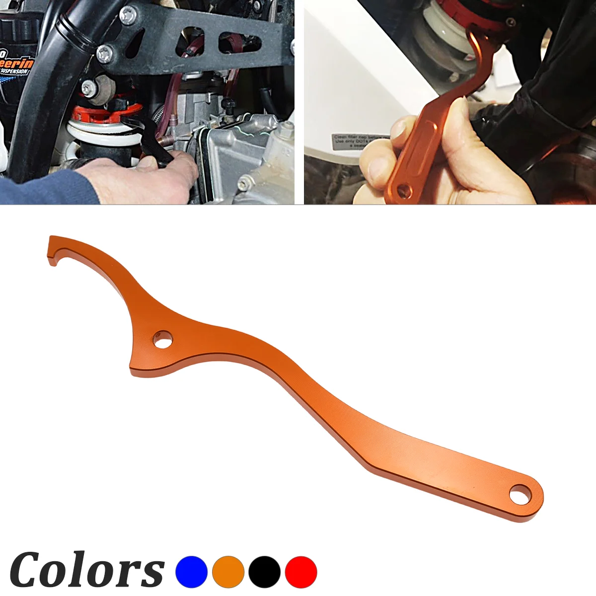 CNC Rear Damping Shock Absorber Spanner Wrench Tool For For KTM SX SXF XC XCF EXC For Husqvarna TE FE TC FC TX FX 125-501 Models 
CNC Rear Damping Shock Absorber Spanner Wrench Tool For For KTM SX SXF XC XCF EXC For Husqvarna TE FE TC FC TX FX 125-501 Models