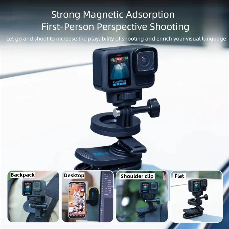 Для DJI Action6 GoPro13/12 Insta360 X5/4 камера телефона магнитный зажим для рюкзака горизонтальный вертикальный зажим для съемки аксессуары
Для DJI Action6 GoPro13/12 Insta360 X5/4 камера телефона магнитный зажим для рюкзака горизонтальный вертикальный зажим для съемки аксессуары