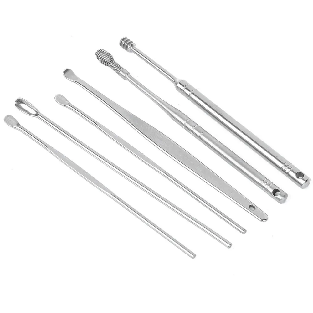 6 Pcs Stainless Steel Ear Wax Pickers Widened Spiral Head Earwax Removal Kit Smooth Polished Ear Cleaning Tool Itch Relief
6 Pcs Stainless Steel Ear Wax Pickers Widened Spiral Head Earwax Removal Kit Smooth Polished Ear Cleaning Tool Itch Relief