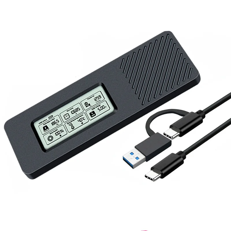 Suitable M.2 Hard Drive Box NVME/NGFF SATA Dual Protocol SSD Enclosure NVME SATA To USB3.2 Intelligent Digital Display M.2 Case
Suitable M.2 Hard Drive Box NVME/NGFF SATA Dual Protocol SSD Enclosure NVME SATA To USB3.2 Intelligent Digital Display M.2 Case