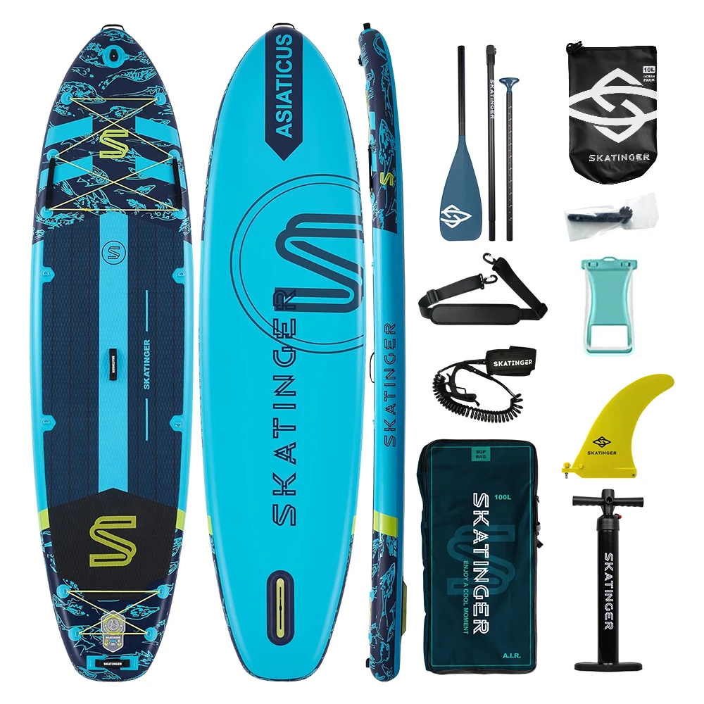 SKATINGER 11'6''x35''x6'' Inflatable Paddle Board for Adults Waterproof Standing Style SUP Board with Accessories for Aquatic
SKATINGER 11'6''x35''x6'' Inflatable Paddle Board for Adults Waterproof Standing Style SUP Board with Accessories for Aquatic