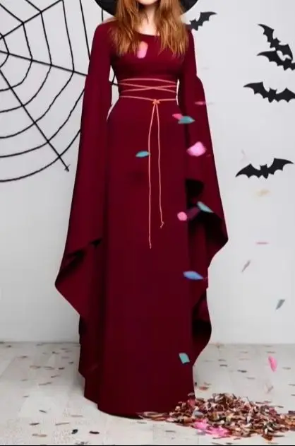 Medieval Witch Dress for Women Cosplay Bride Halloween Carnival Party Performance 2025 New Clothing Middle Ages Costumes
Medieval Witch Dress for Women Cosplay Bride Halloween Carnival Party Performance 2025 New Clothing Middle Ages Costumes