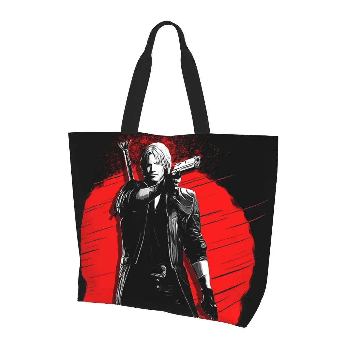 Dante - Devil May Cry Сумка для покупок Холщовая сумка на плечо большой вместимости Сумка-шоппер для продуктов для женщин
Dante - Devil May Cry Сумка для покупок Холщовая сумка на плечо большой вместимости Сумка-шоппер для продуктов для женщин