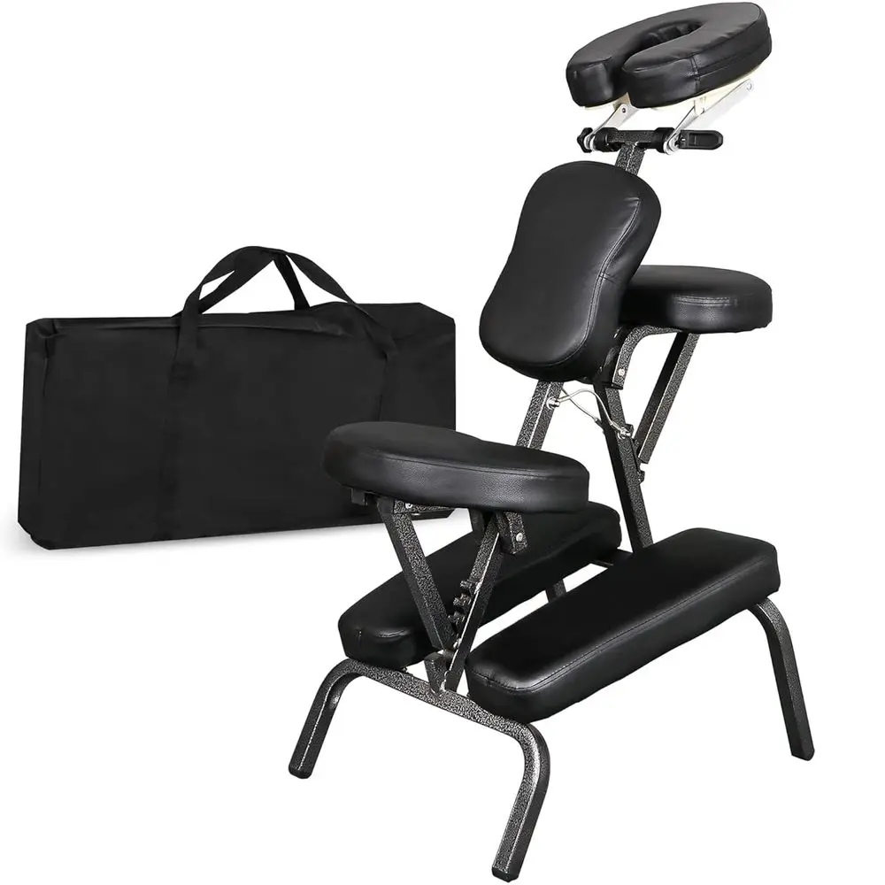 Portable Massage Chair oldable Tattoo Therapy Chair 4 Inches ThicknSponge ace Cradle Spa Sn Massage Chair (Black)
Portable Massage Chair oldable Tattoo Therapy Chair 4 Inches ThicknSponge ace Cradle Spa Sn Massage Chair (Black)