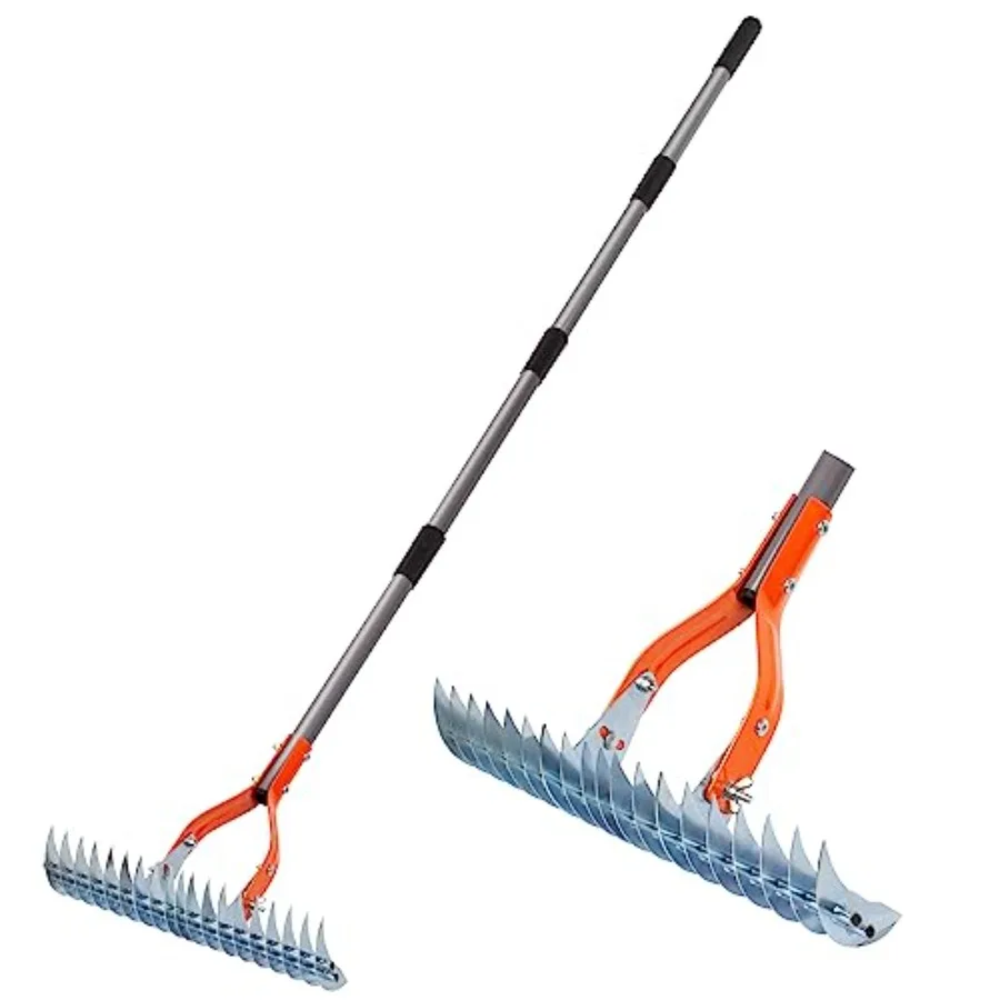 Thatch Rake 15-Inch Lawn Thatching Rake Robust Dethatcher Rake Efficient Steel Metal Rake with Handle Versatile Grass Grooming
Thatch Rake 15-Inch Lawn Thatching Rake Robust Dethatcher Rake Efficient Steel Metal Rake with Handle Versatile Grass Grooming