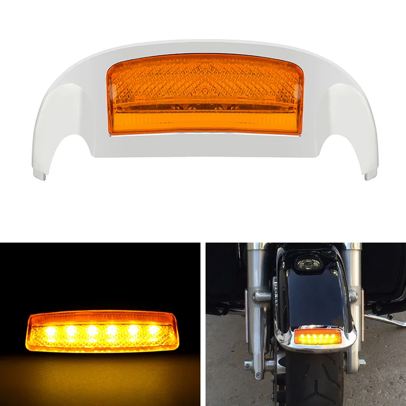 Motorcycle Mudguard Trim Lamp Front Fender Tip Lights Accessories For Harley Touring Tri Glide Ultra Classic Electra Glide 14-23
Motorcycle Mudguard Trim Lamp Front Fender Tip Lights Accessories For Harley Touring Tri Glide Ultra Classic Electra Glide 14-23