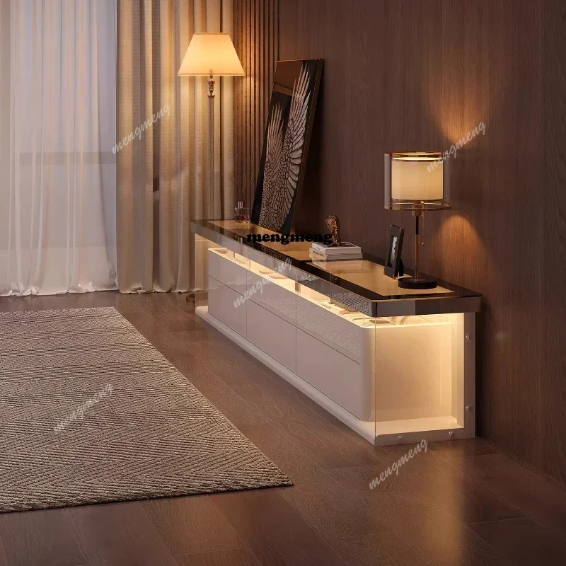 Best seller Italian light luxury high-end floor TV cabinet living room home coffee table combination villa TV cabinet
Best seller Italian light luxury high-end floor TV cabinet living room home coffee table combination villa TV cabinet