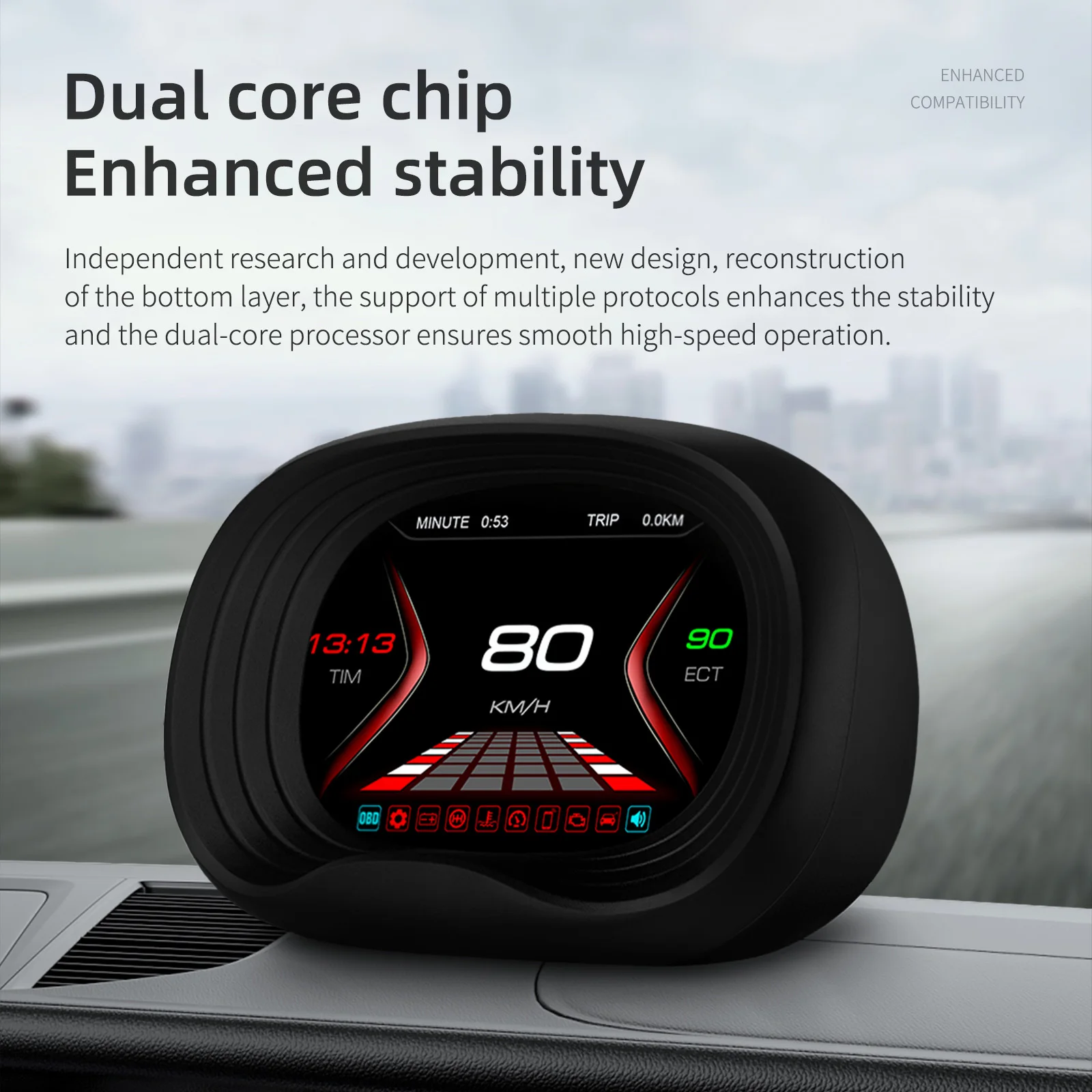 HUD Автомобильный GPS OBD2 Навигация Проекционный дисплей Расход топлива Напряжение Турбо Тормозной тест Цифровой OBD2 Gauage Бортовой компьютер P20
HUD Автомобильный GPS OBD2 Навигация Проекционный дисплей Расход топлива Напряжение Турбо Тормозной тест Цифровой OBD2 Gauage Бортовой компьютер P20