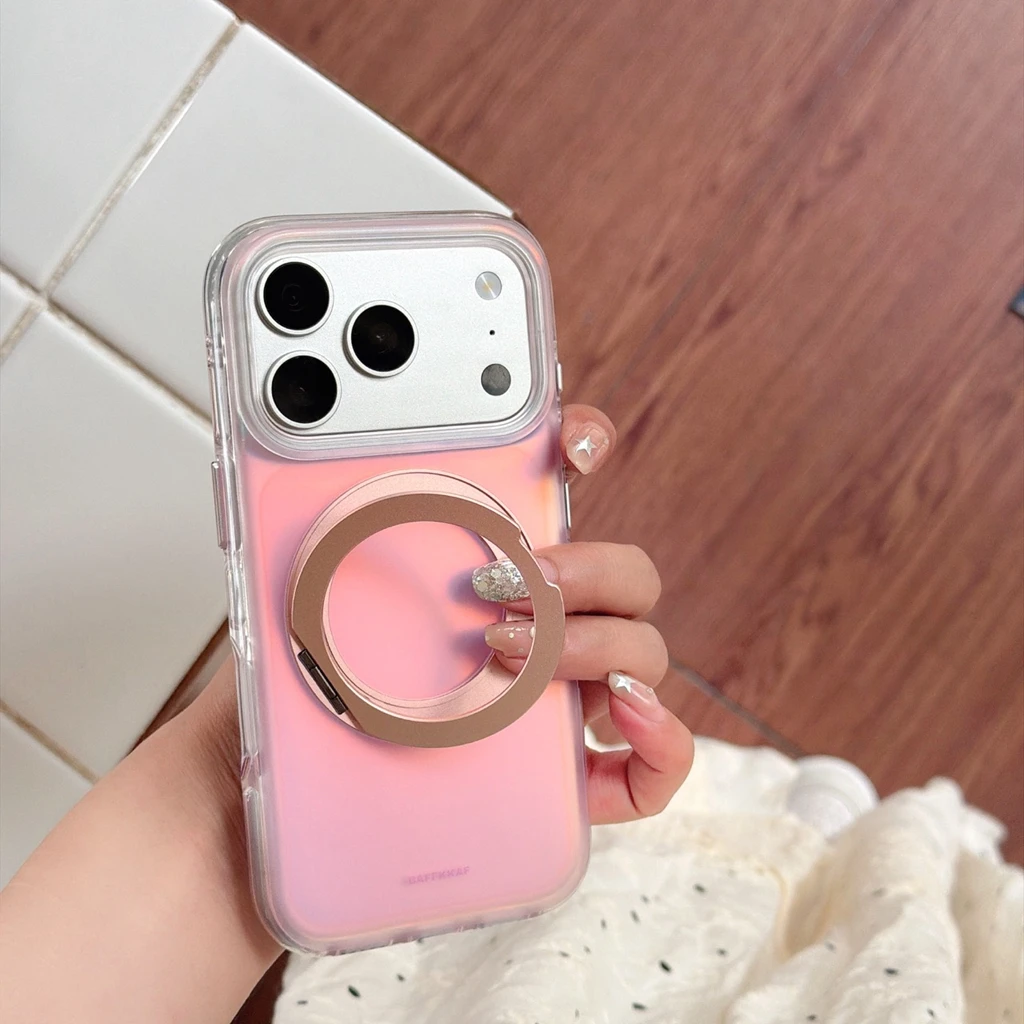 ins Sunset Pink Matte Texture 360 Rotating Fold Holder Shockproof Protective Phone Cover Case for iPhone 17 16 15 Pro Max
ins Sunset Pink Matte Texture 360 Rotating Fold Holder Shockproof Protective Phone Cover Case for iPhone 17 16 15 Pro Max