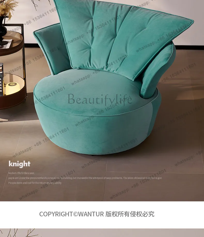 Italian minimalist leisure chair Modern minimalist household fabric rotatable sofa
Italian minimalist leisure chair Modern minimalist household fabric rotatable sofa