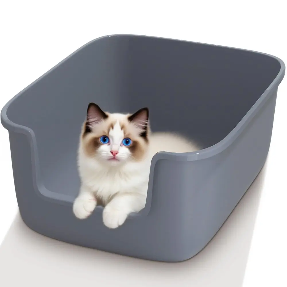 Большой лоток для кошачьего туалета с высокими бортиками, 50 x 40 x 22 см, глубокий, защита от разбрызгивания, для домашних кошек, Basics
Большой лоток для кошачьего туалета с высокими бортиками, 50 x 40 x 22 см, глубокий, защита от разбрызгивания, для домашних кошек, Basics