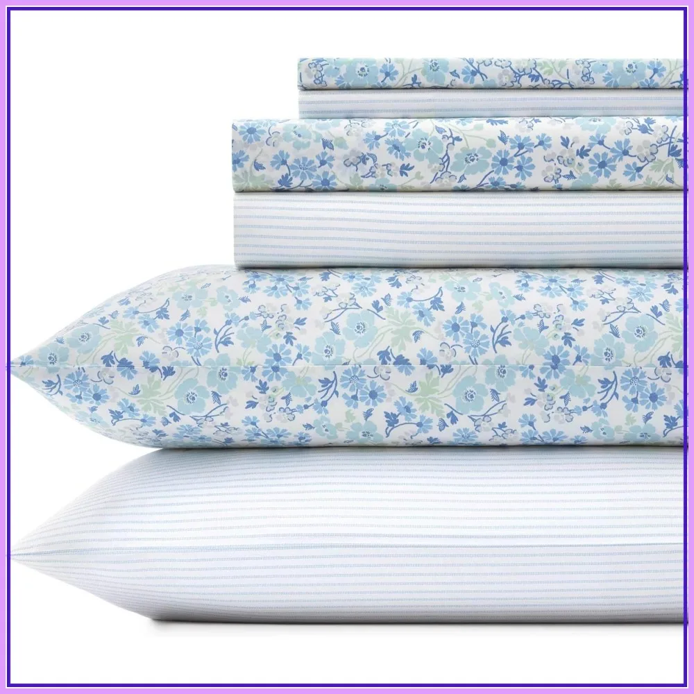 Queen Sheets, Cotton Percale 6-Piece Bedding Set, Crisp & Cool Home Decor
Queen Sheets, Cotton Percale 6-Piece Bedding Set, Crisp & Cool Home Decor