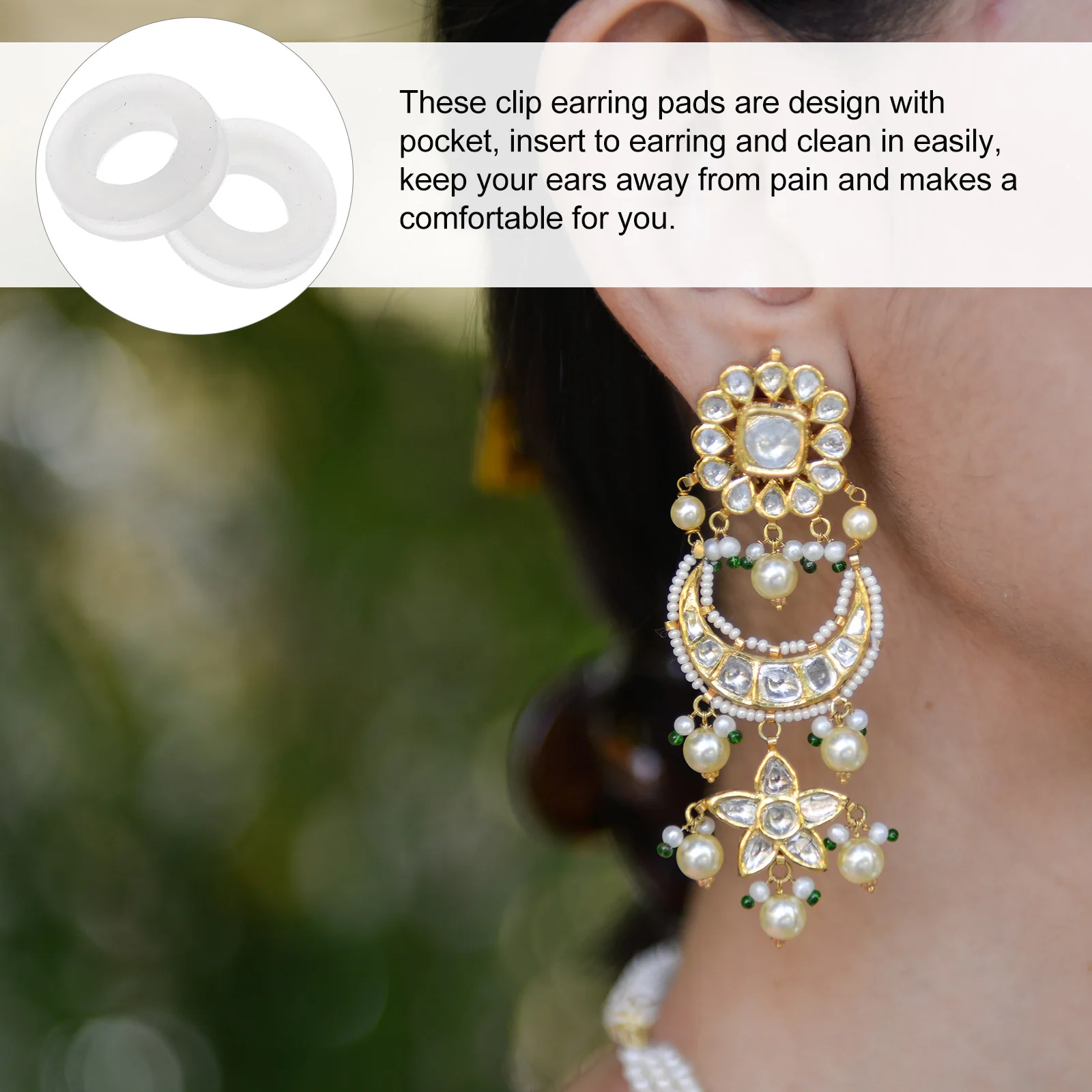 100Pcs Ear Clip Pads Silicone Transparent Non-Slip Cushion Painproof Ear Clip Accessories for Sensitive Ears Hypoallergenic
100Pcs Ear Clip Pads Silicone Transparent Non-Slip Cushion Painproof Ear Clip Accessories for Sensitive Ears Hypoallergenic