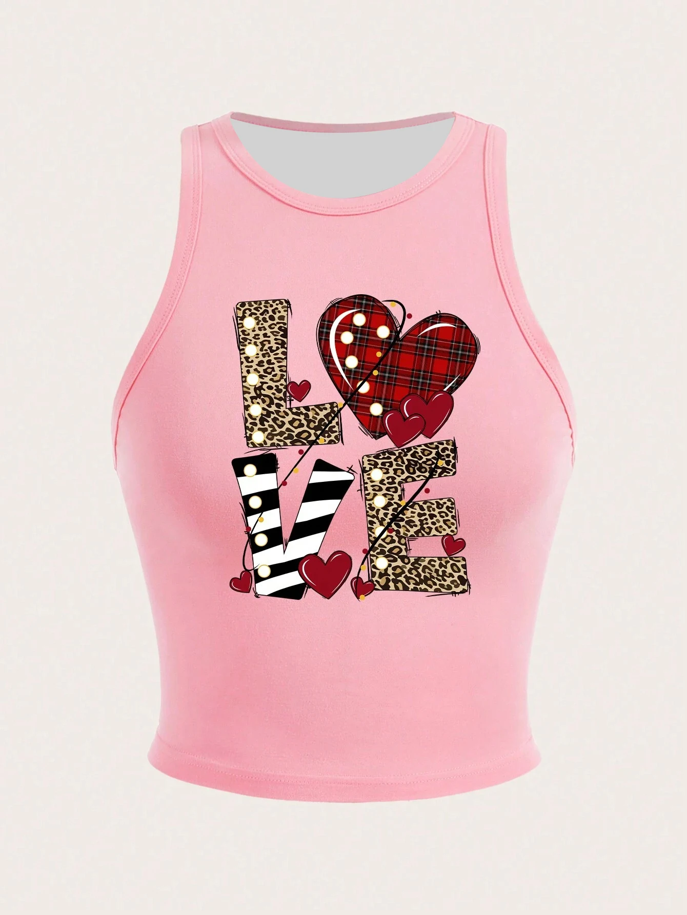 Crop Casual Heart Love Printed Fitted Tank Top Summer LOVE Back To School Y2k Ladies Clothes Sexy Short T-shirt Female Clothing
Crop Casual Heart Love Printed Fitted Tank Top Summer LOVE Back To School Y2k Ladies Clothes Sexy Short T-shirt Female Clothing