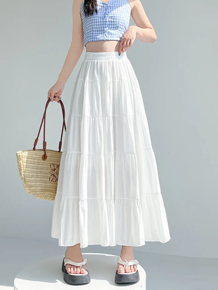 Blue Cotton Linen f Skirt Women Summer Vaion Sle High Waist Flared Slimming Long Skirt Dra Gored Skirt
Blue Cotton Linen f Skirt Women Summer Vaion Sle High Waist Flared Slimming Long Skirt Dra Gored Skirt