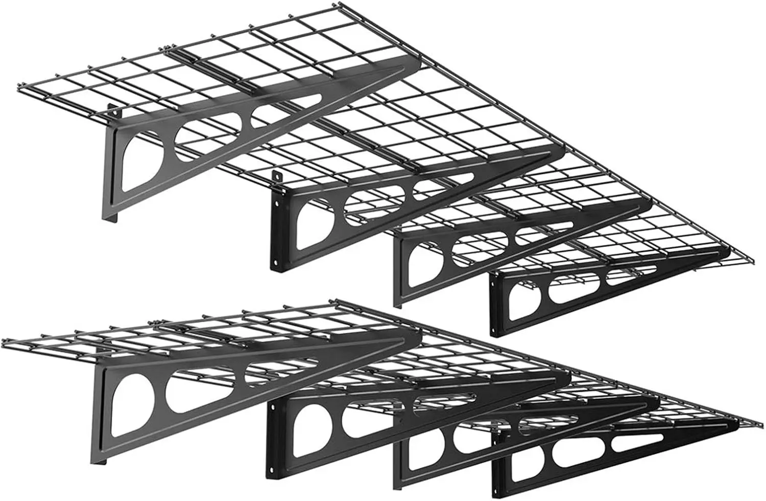 2-Pa 2X6Ft Garage Shelving 24-H-By-72-H Wall Shelf Garage Storage Ra Floating Shelves, Bla
2-Pa 2X6Ft Garage Shelving 24-H-By-72-H Wall Shelf Garage Storage Ra Floating Shelves, Bla