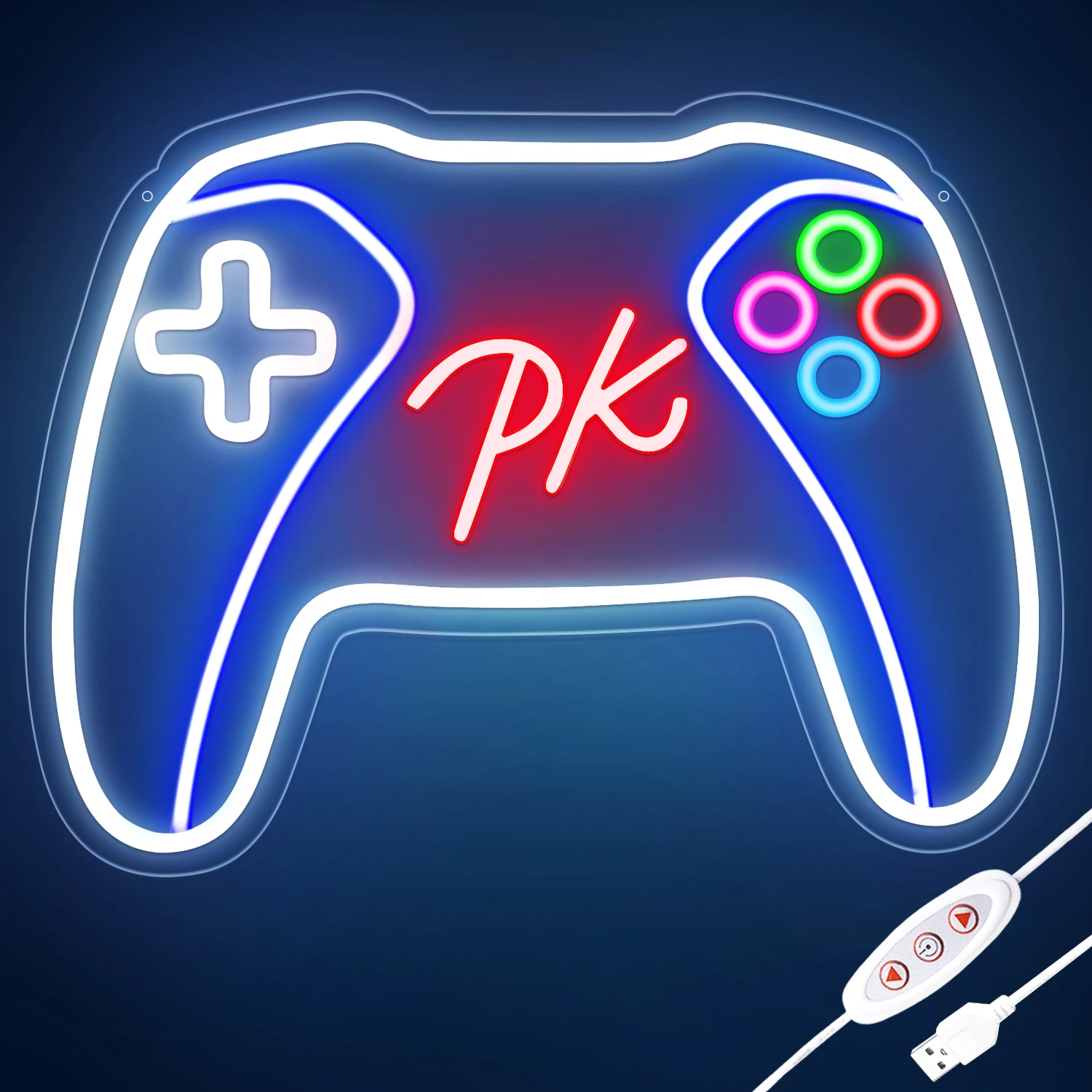 Игровая неоновая вывеска, контроллер неоновой вывески с регулируемой яркостью от USB для декора игровой комнаты
Игровая неоновая вывеска, контроллер неоновой вывески с регулируемой яркостью от USB для декора игровой комнаты