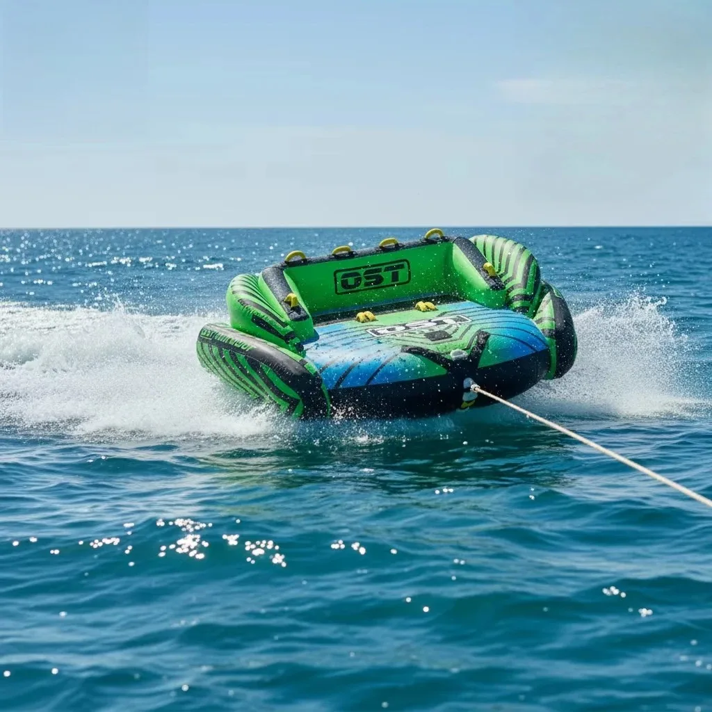 Inflatable Towable Tube Manta Ray Flying Fish Boat Water Ski Sled PVC Water Sports Equipment for Yacht Sea
Inflatable Towable Tube Manta Ray Flying Fish Boat Water Ski Sled PVC Water Sports Equipment for Yacht Sea
