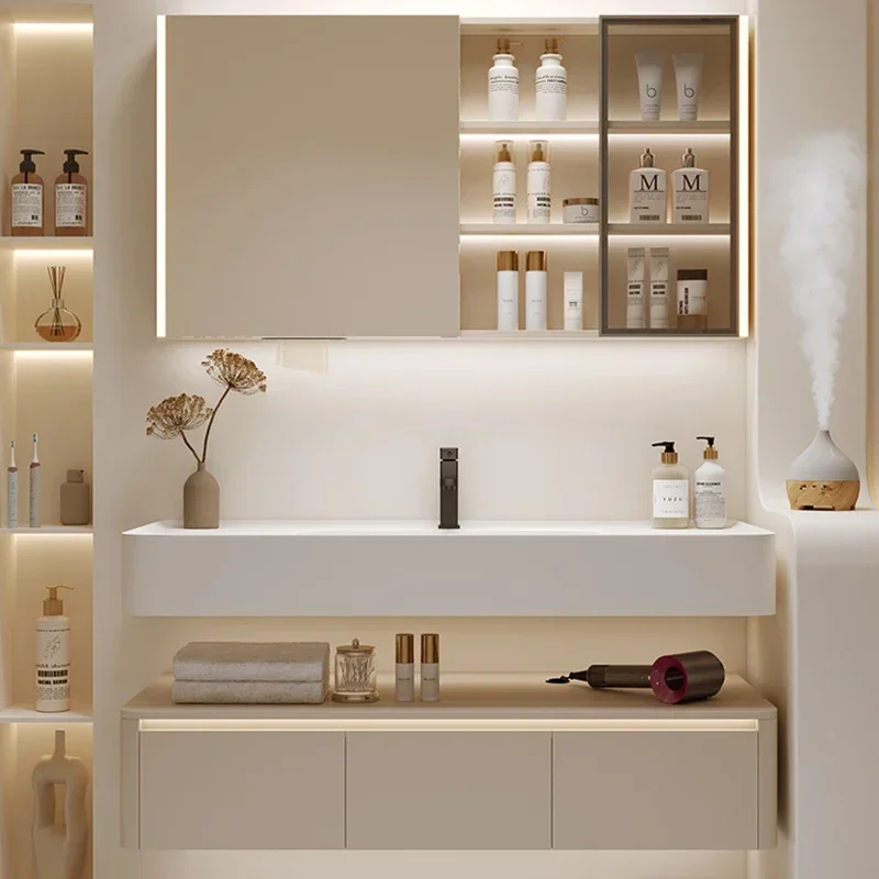Style Luxury Bathroom Cabinets Wall-mounted Design Vanity Smart Mirror Cabinets Fashion Furniture Arredo Bagno FYBC
Style Luxury Bathroom Cabinets Wall-mounted Design Vanity Smart Mirror Cabinets Fashion Furniture Arredo Bagno FYBC