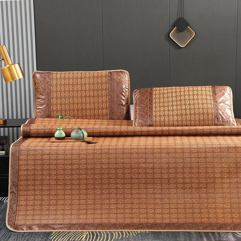 Ice Silk Woven Willa Mat Three-Piece Set Single Person Mat Vine Weave Tatami Summer Home Use Cooling Bedding Snow Brand
Ice Silk Woven Willa Mat Three-Piece Set Single Person Mat Vine Weave Tatami Summer Home Use Cooling Bedding Snow Brand