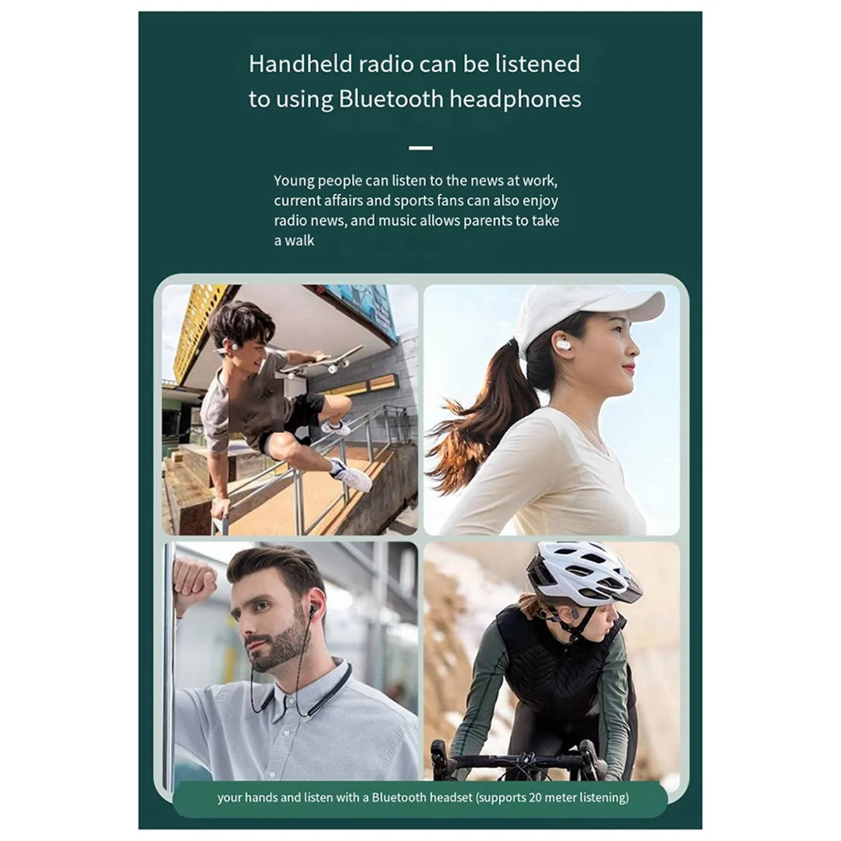 POP-lHRD205 Мини-портативный высокочувствительный Bluetooth-передатчик Радио Стерео FM Перезаряжаемый для пожилых людей
POP-lHRD205 Мини-портативный высокочувствительный Bluetooth-передатчик Радио Стерео FM Перезаряжаемый для пожилых людей