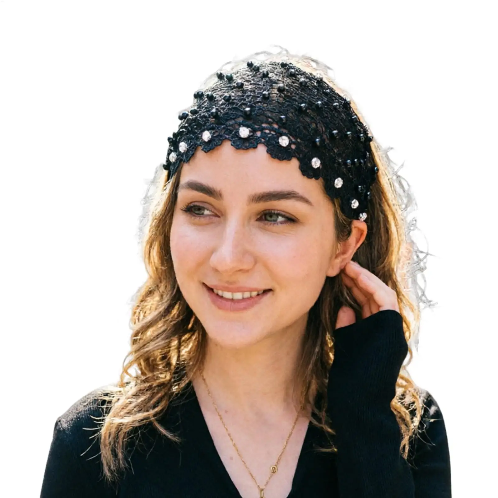 Elastic Vintage Lace Headband Eyelet Rhinestone Wide Floral Lace Pearl Head Wrap for Daily Outing Party Dating Holiday Use
Elastic Vintage Lace Headband Eyelet Rhinestone Wide Floral Lace Pearl Head Wrap for Daily Outing Party Dating Holiday Use