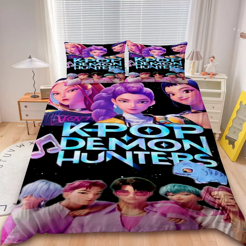 Saja Boys 3pcs Duvet Cover Set K-pop D-Demon H-Hunters Bedding Set Comforter Cover Teens Kids Gifts Bedroom Decor
Saja Boys 3pcs Duvet Cover Set K-pop D-Demon H-Hunters Bedding Set Comforter Cover Teens Kids Gifts Bedroom Decor