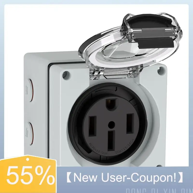 【Fast Delivery】50Amp RV Power Outlet Box NEMA 14-50R Receptacle 125/250Volt For Electric Vehicles, Generators, Welding Machines
【Fast Delivery】50Amp RV Power Outlet Box NEMA 14-50R Receptacle 125/250Volt For Electric Vehicles, Generators, Welding Machines