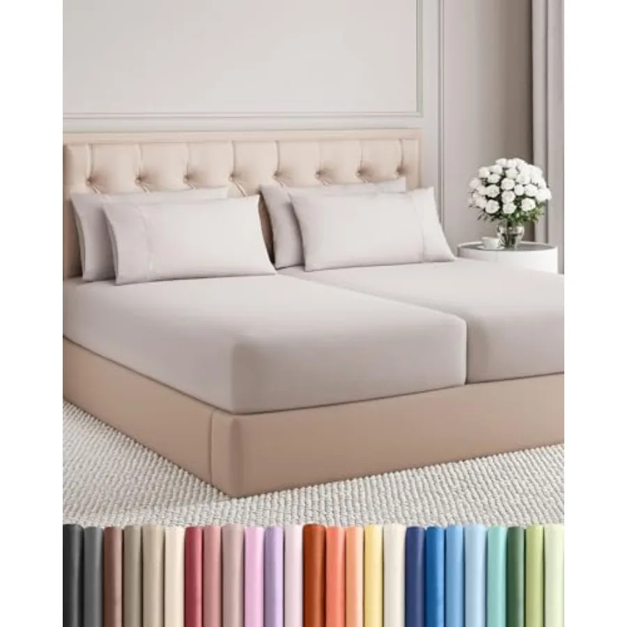 7 Pcs Sheet Set - Comfy, Breathable and Cooling - Soft Hotel Luxury Bedding for Women, Men,,Teens and - 1 Flat and 2 Fitted She
7 Pcs Sheet Set - Comfy, Breathable and Cooling - Soft Hotel Luxury Bedding for Women, Men,,Teens and - 1 Flat and 2 Fitted She