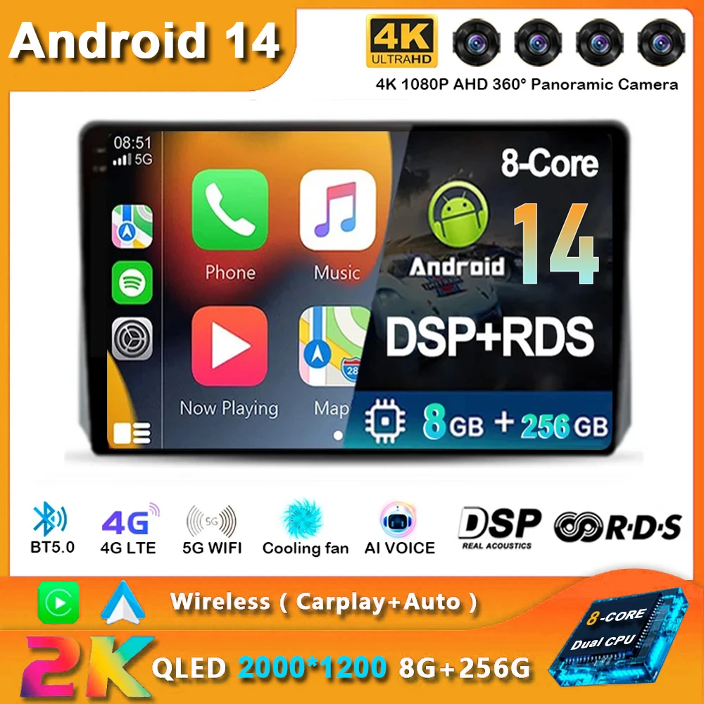 Android 14 Car Radio For UAZ Patriot 3 2016 - 2021 Navigation GPS Multimedia Player Stereo wifi+4G Carplay auto 360 Camera 2 DIN
Android 14 Car Radio For UAZ Patriot 3 2016 - 2021 Navigation GPS Multimedia Player Stereo wifi+4G Carplay auto 360 Camera 2 DIN