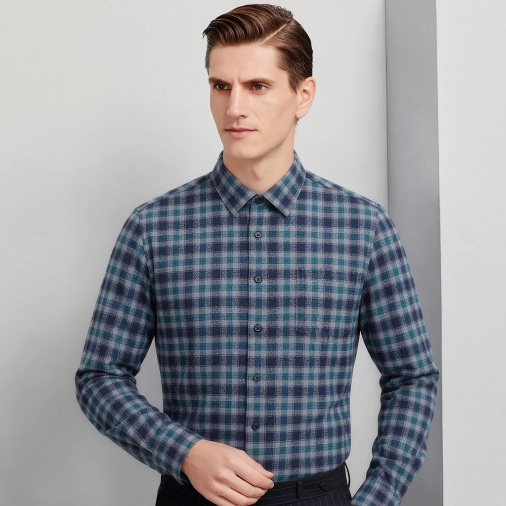 Flannel Shirt for Men Brushed 100% Cotton Midweight Man Gingham Shirts Long Sleeve Plaid Soft Casual Button Up Shirt with Pocket
Flannel Shirt for Men Brushed 100% Cotton Midweight Man Gingham Shirts Long Sleeve Plaid Soft Casual Button Up Shirt with Pocket