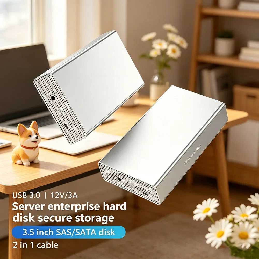 Deluxe Plug And Play USB C 5Gbps External Hard Drive Case, 2.5 3.5 Inch SAS SATA HDD Enclosure High Speed Support 20GB
Deluxe Plug And Play USB C 5Gbps External Hard Drive Case, 2.5 3.5 Inch SAS SATA HDD Enclosure High Speed Support 20GB